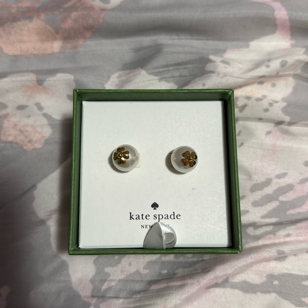 Kate spade pearl on pearls earrings
